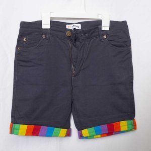 Pride Bunny Rainbow Men's Shorts 30-inch Waist, 6-inch Inseam